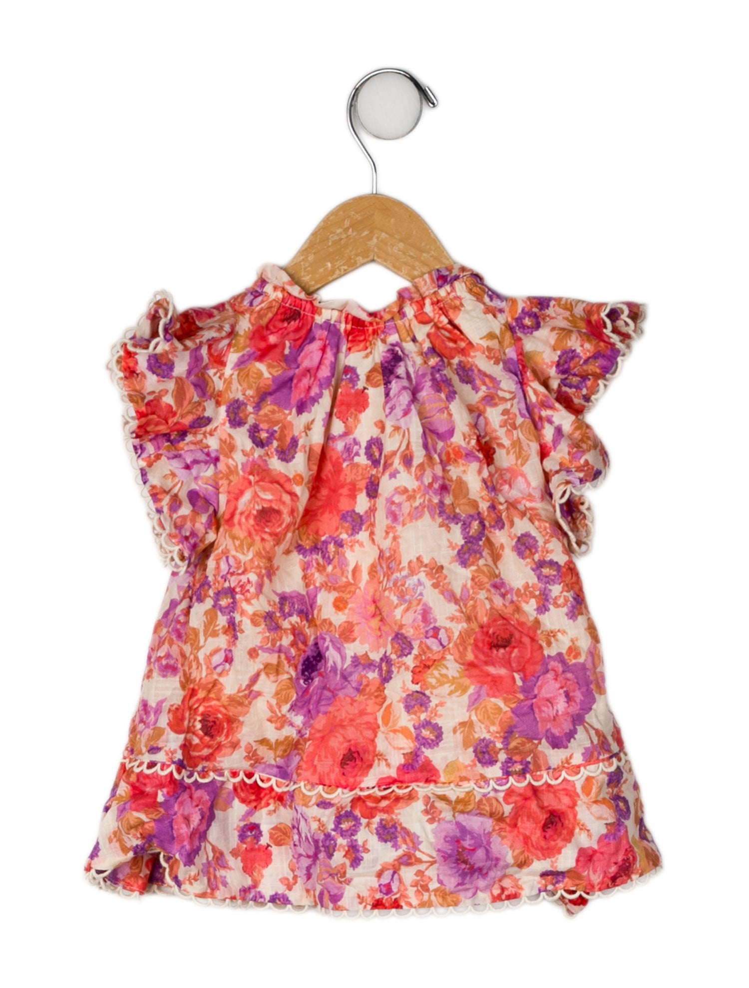 Zimmermann Kids Floral Print Top