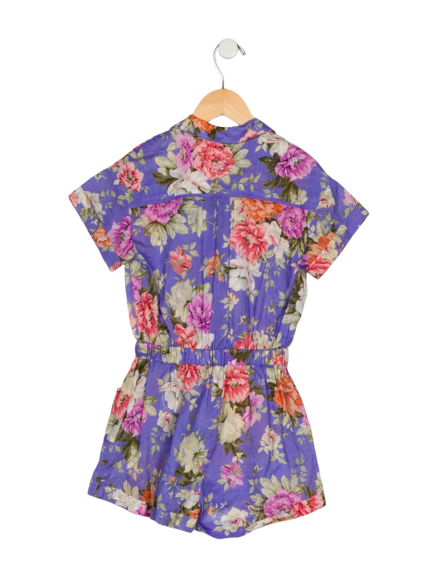 Zimmermann Kids Girls' Print Short Sleeve Romper