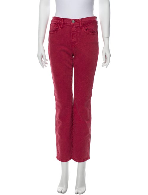 3x1 Mid-Rise Straight Leg Jeans Pink