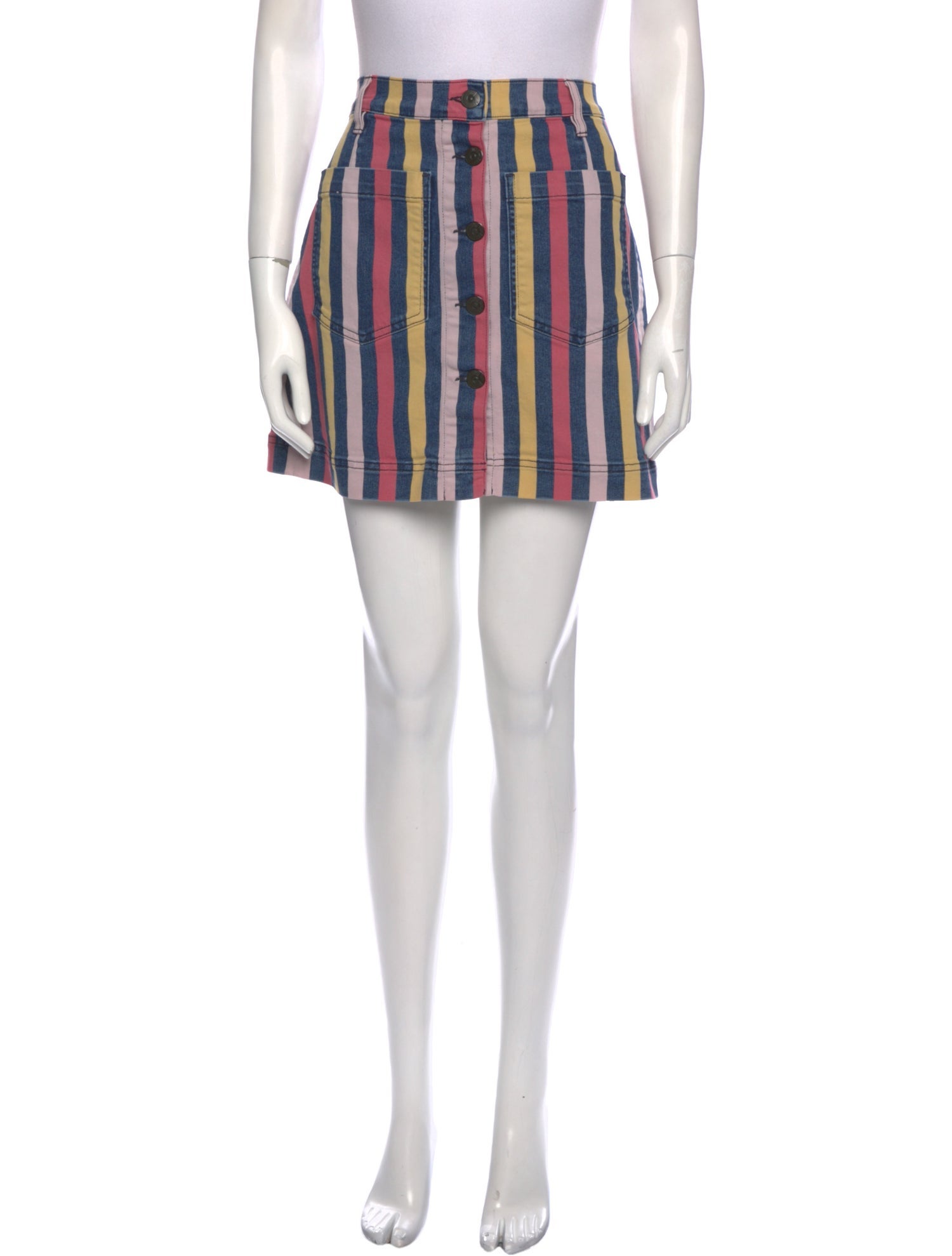 3x1 Striped Mini Skirt