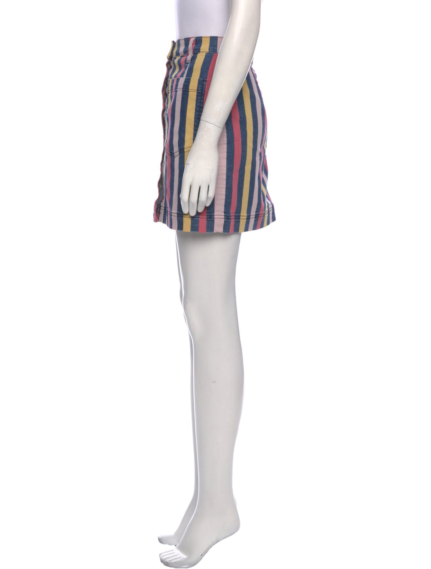 3x1 Striped Mini Skirt