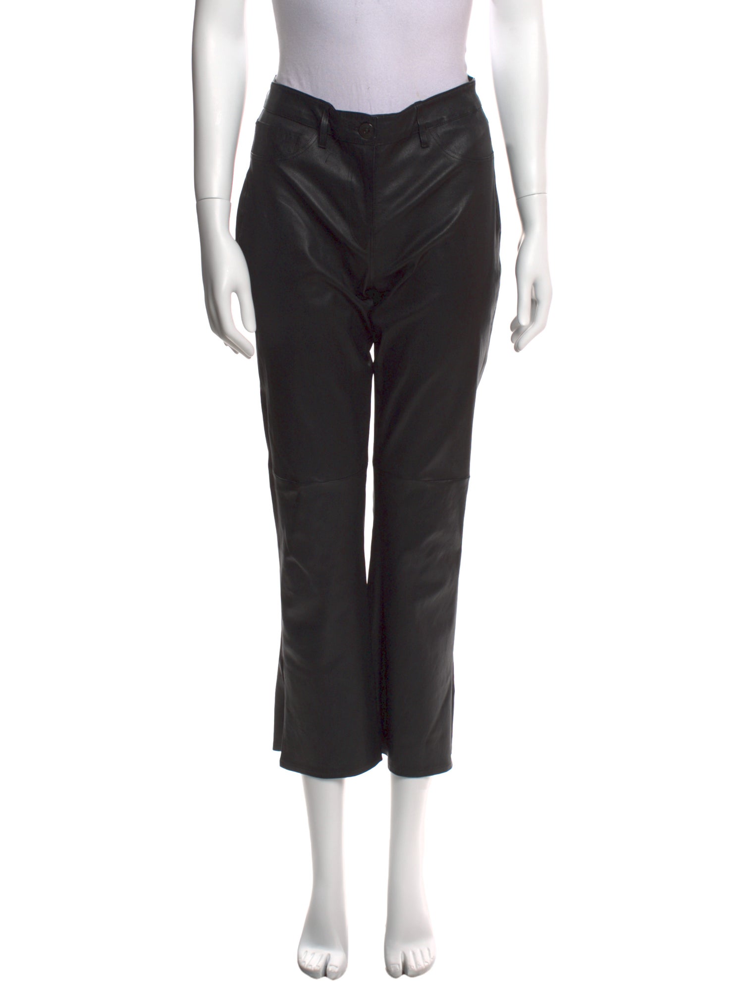 3x1 Leather Straight Leg Pants