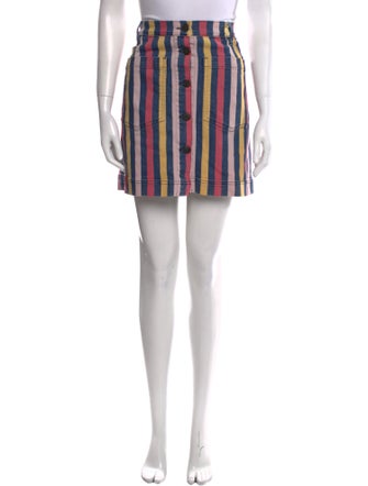 3x1 Striped Mini Skirt