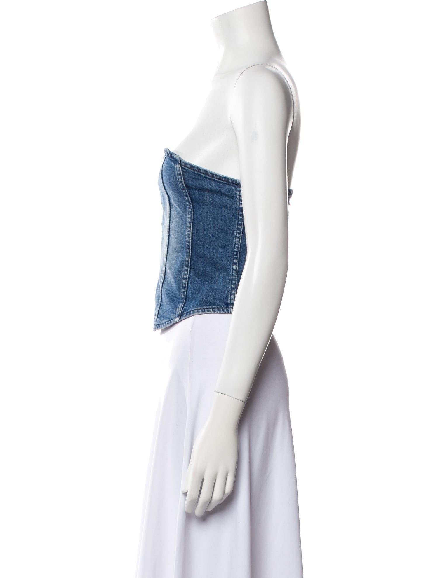 3x1 Strapless Crop Top