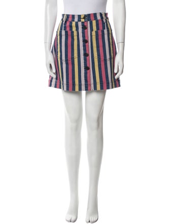 3x1 Striped Mini Skirt