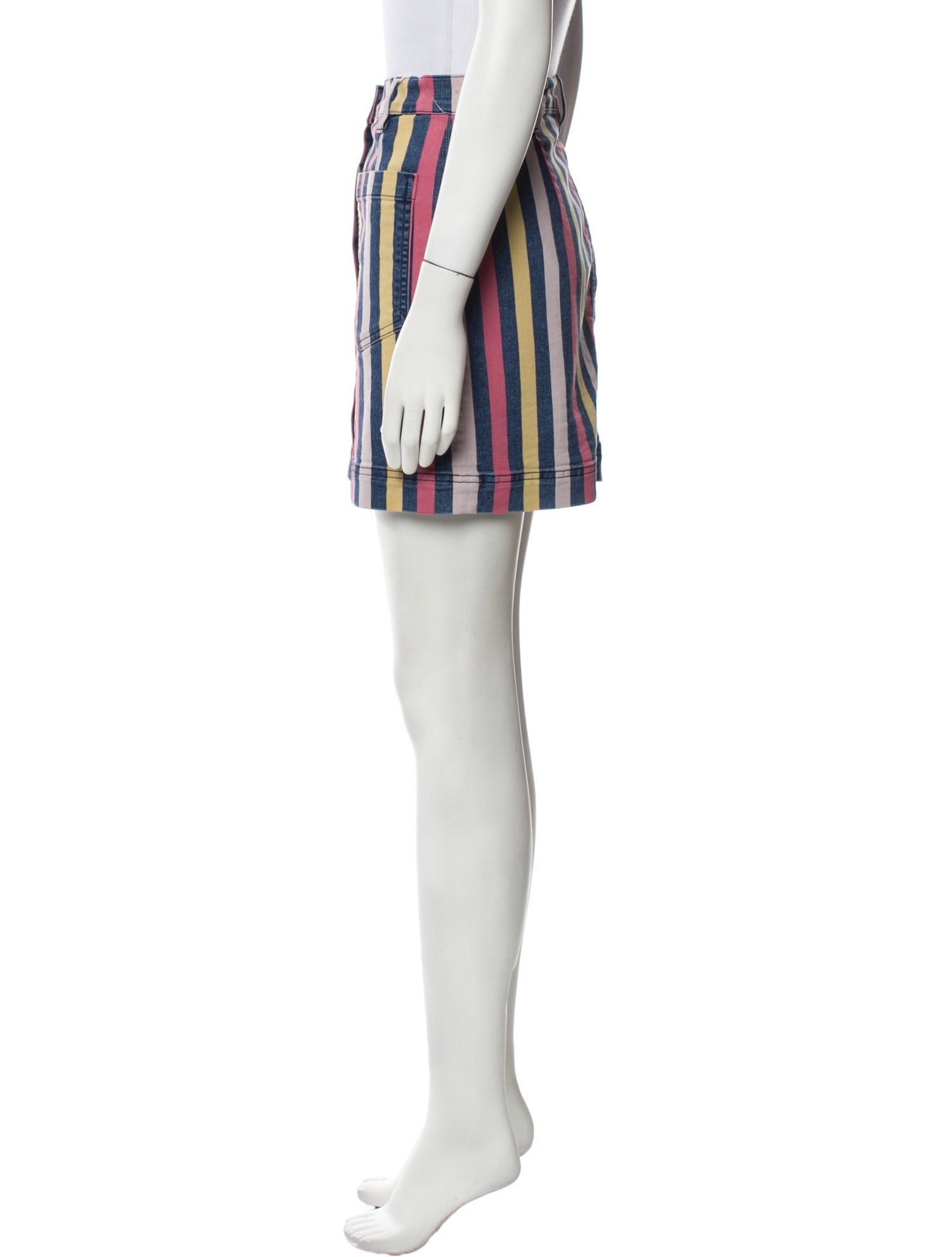 3x1 Striped Mini Skirt