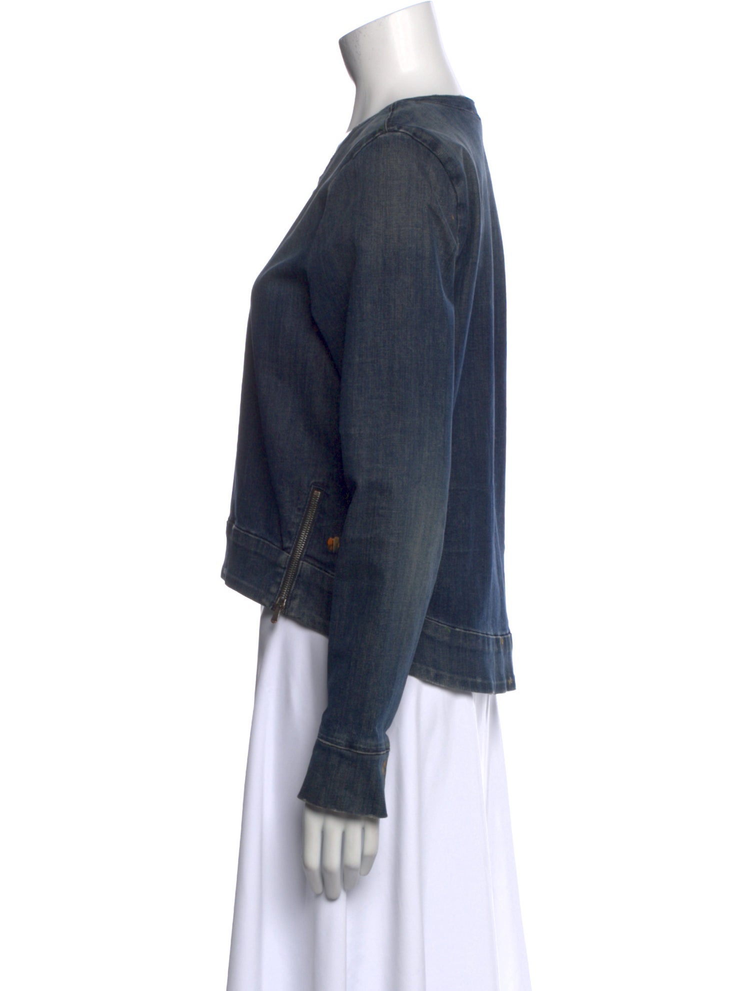 3x1 Scoop Neck Long Sleeve Sweatshirt