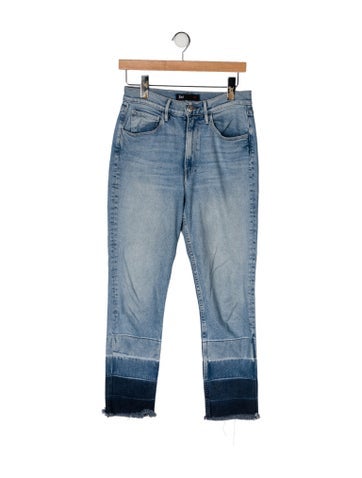 Pre-owned 3x1 High-rise Straight Leg Jeans In Blue