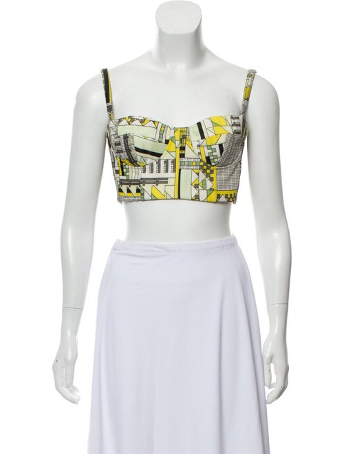 Novis Cropped Sleeveless Top Yellow