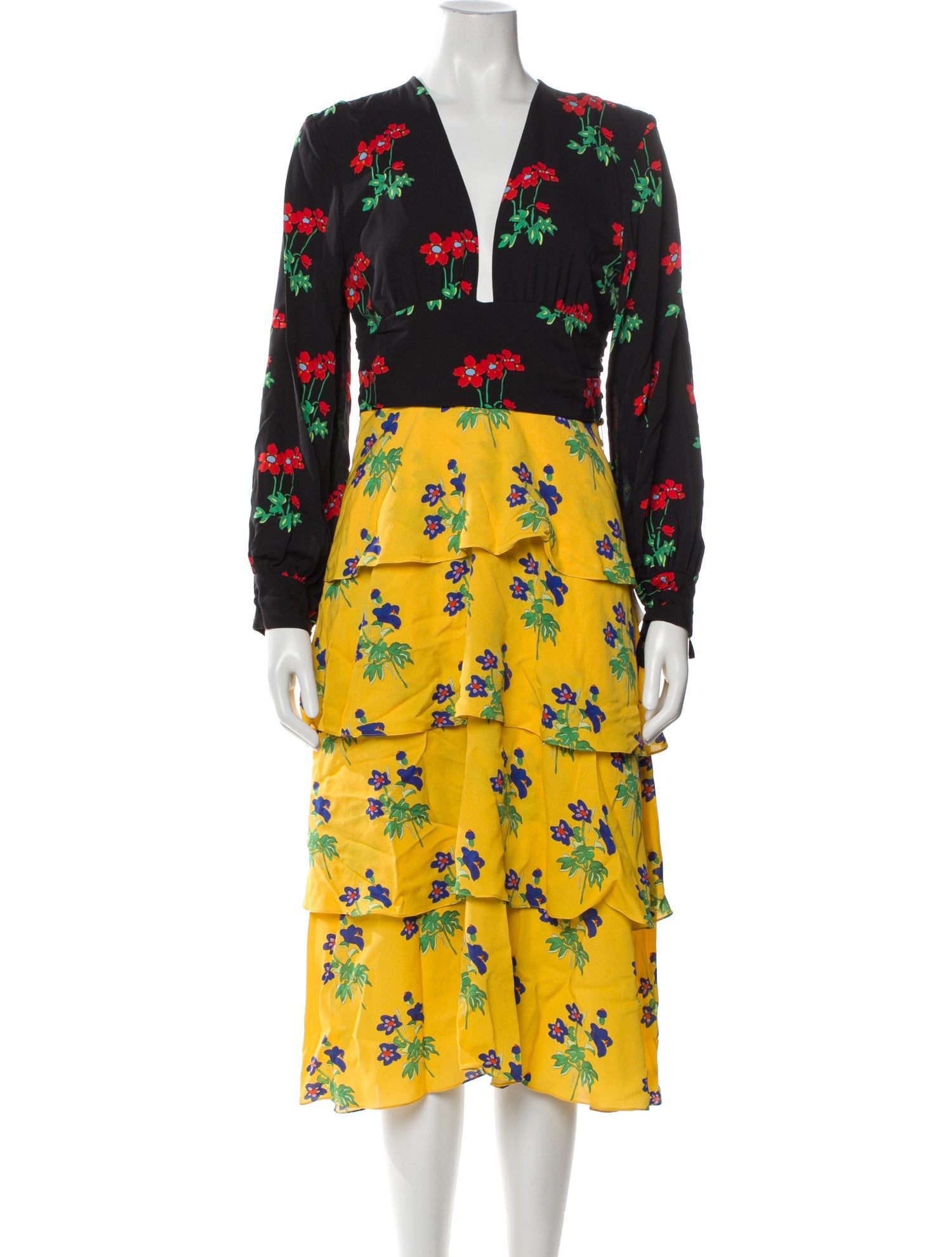 Novis Silk Midi Length Dress