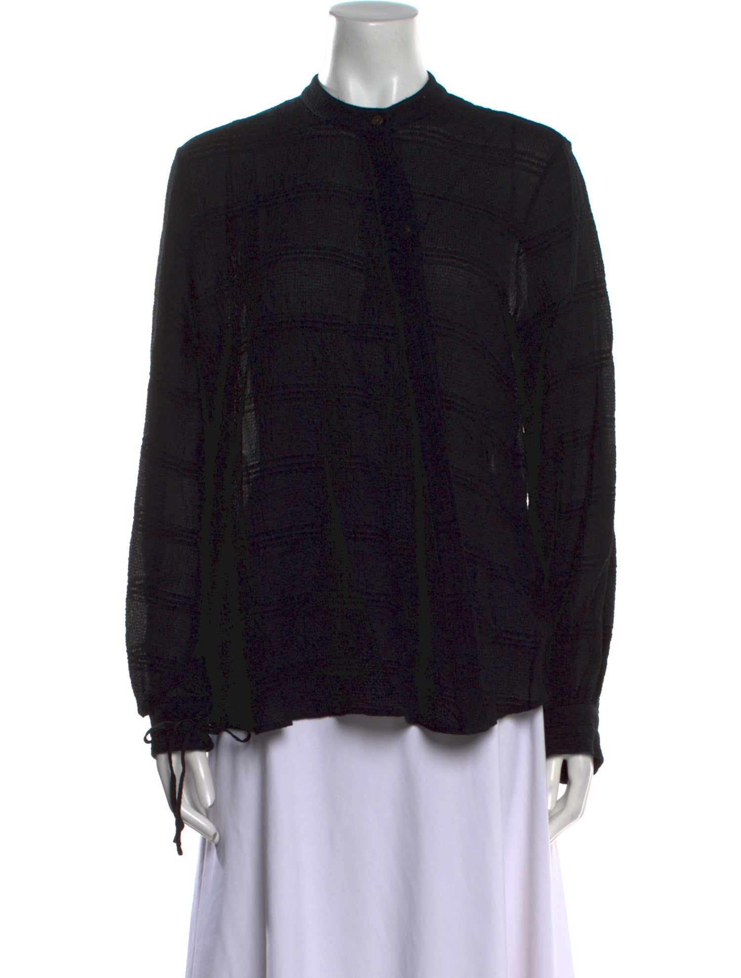 Novis Printed Mock Neck Blouse