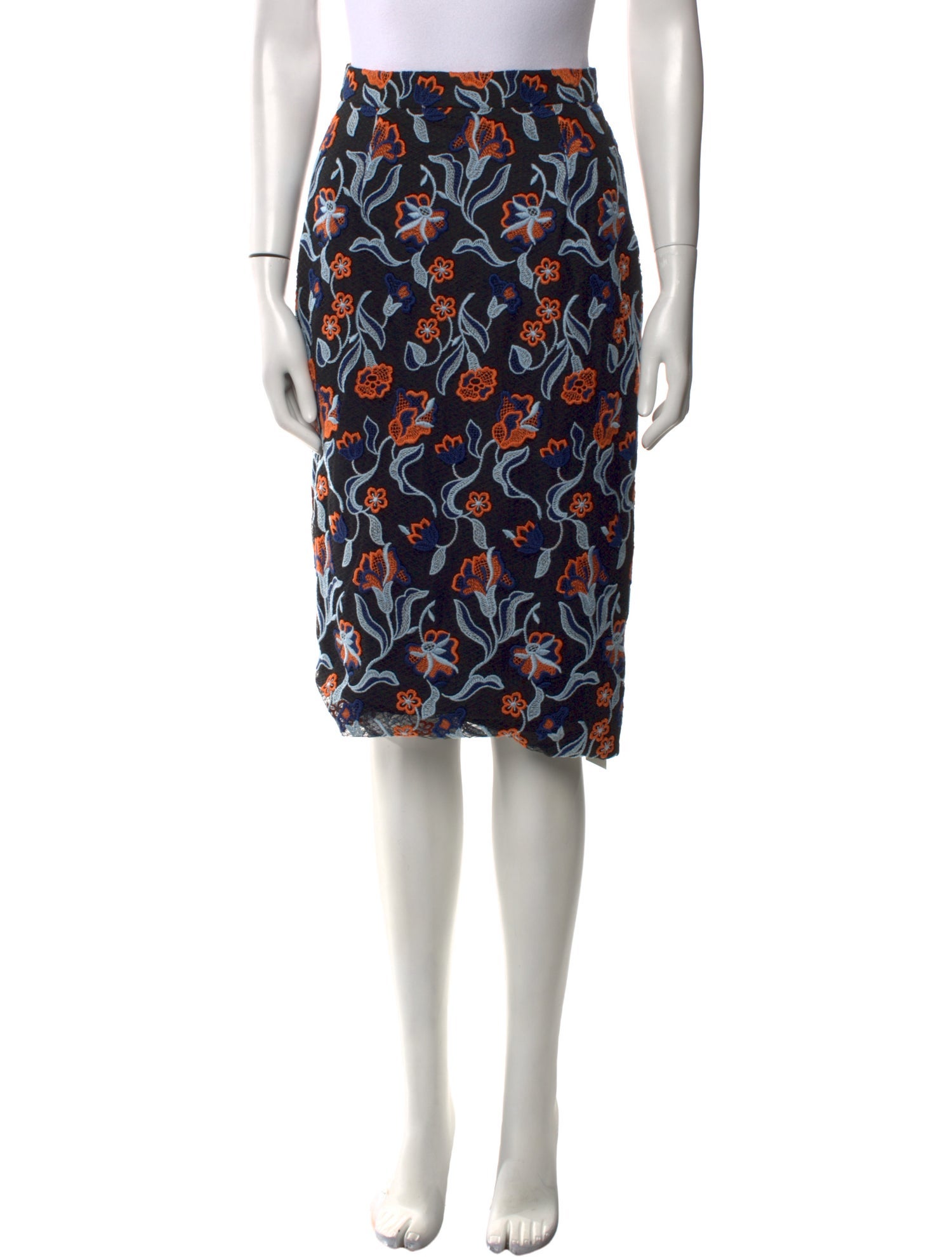 Novis Floral Print Knee-Length Skirt