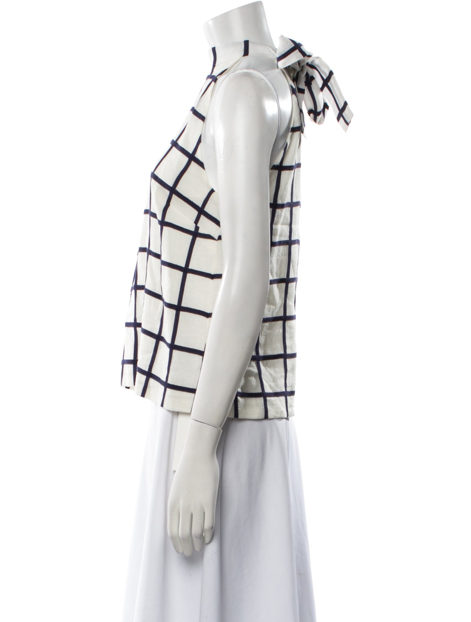 Novis Plaid Print Mock Neck Crop Top w/ Tags