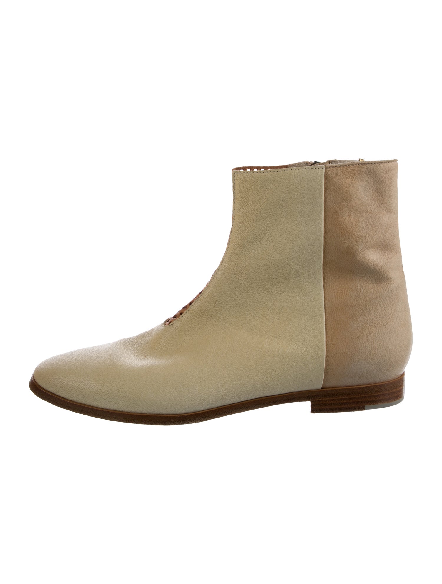 ZOE LEE Leather Chelsea Boots