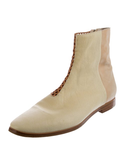 ZOE LEE Leather Chelsea Boots