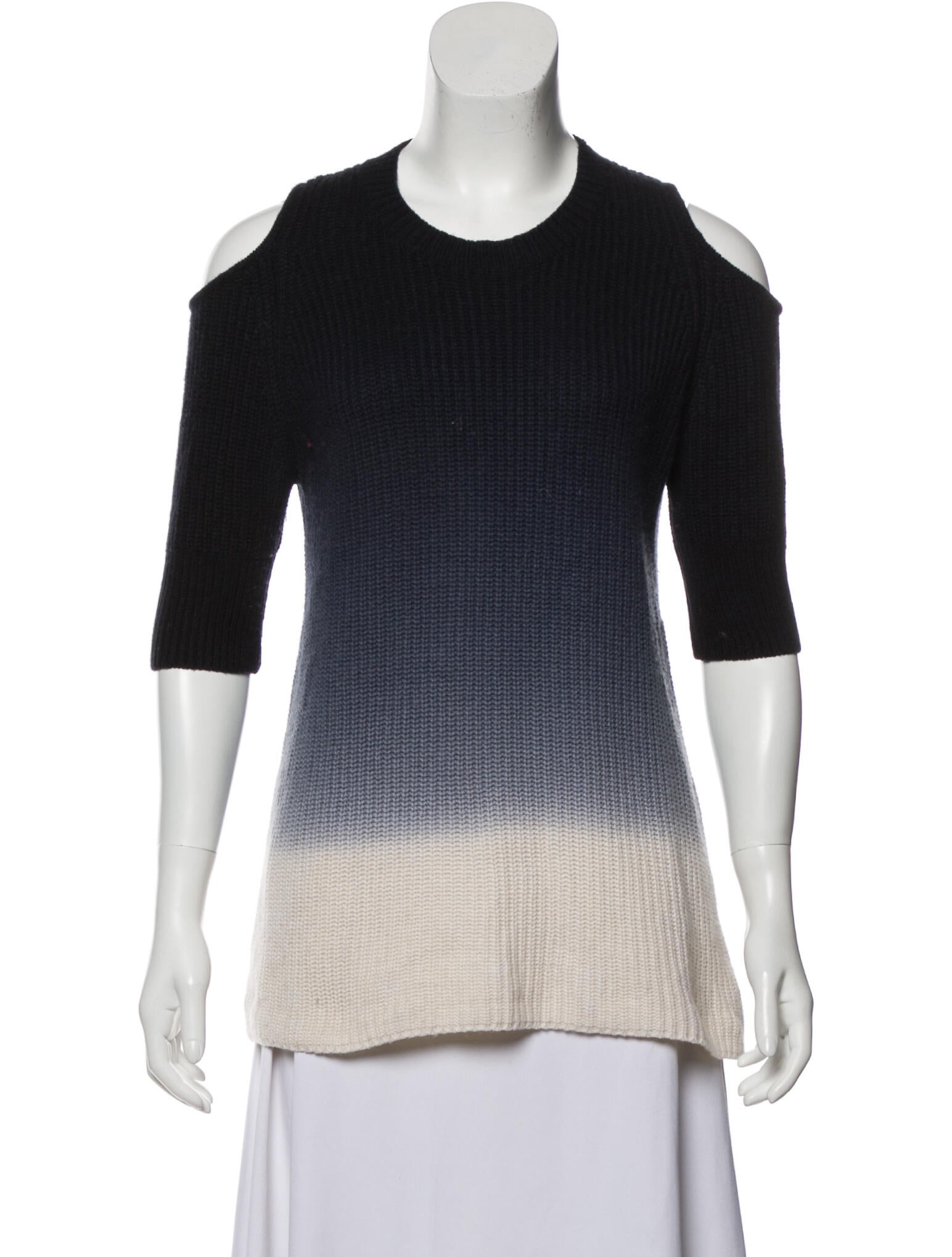 Zoë Jordan Wool Colorblock Pattern Sweater