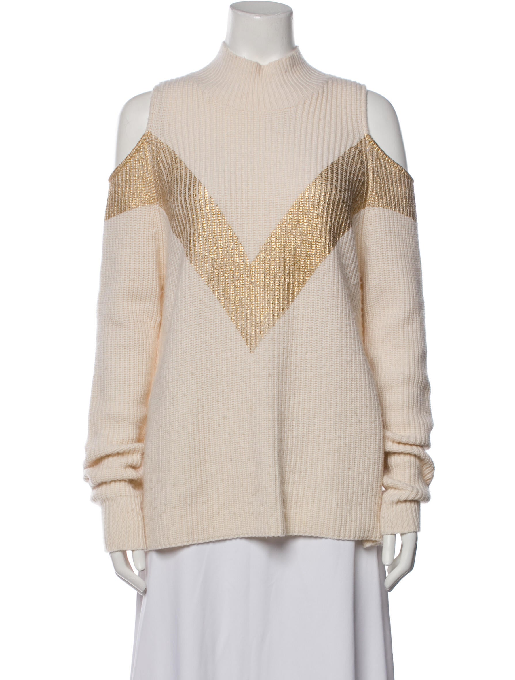 Zoë Jordan Wool Colorblock Pattern Sweater