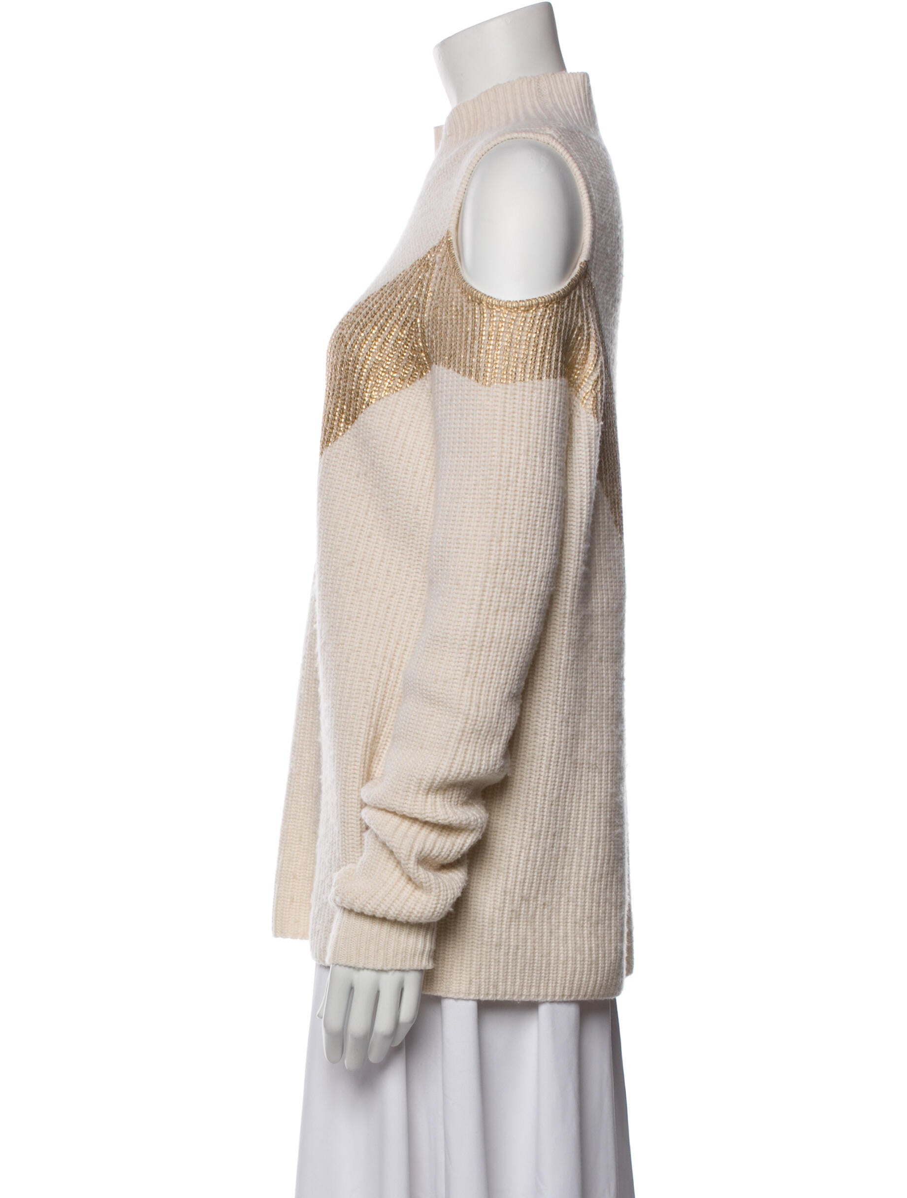 Zoë Jordan Wool Colorblock Pattern Sweater