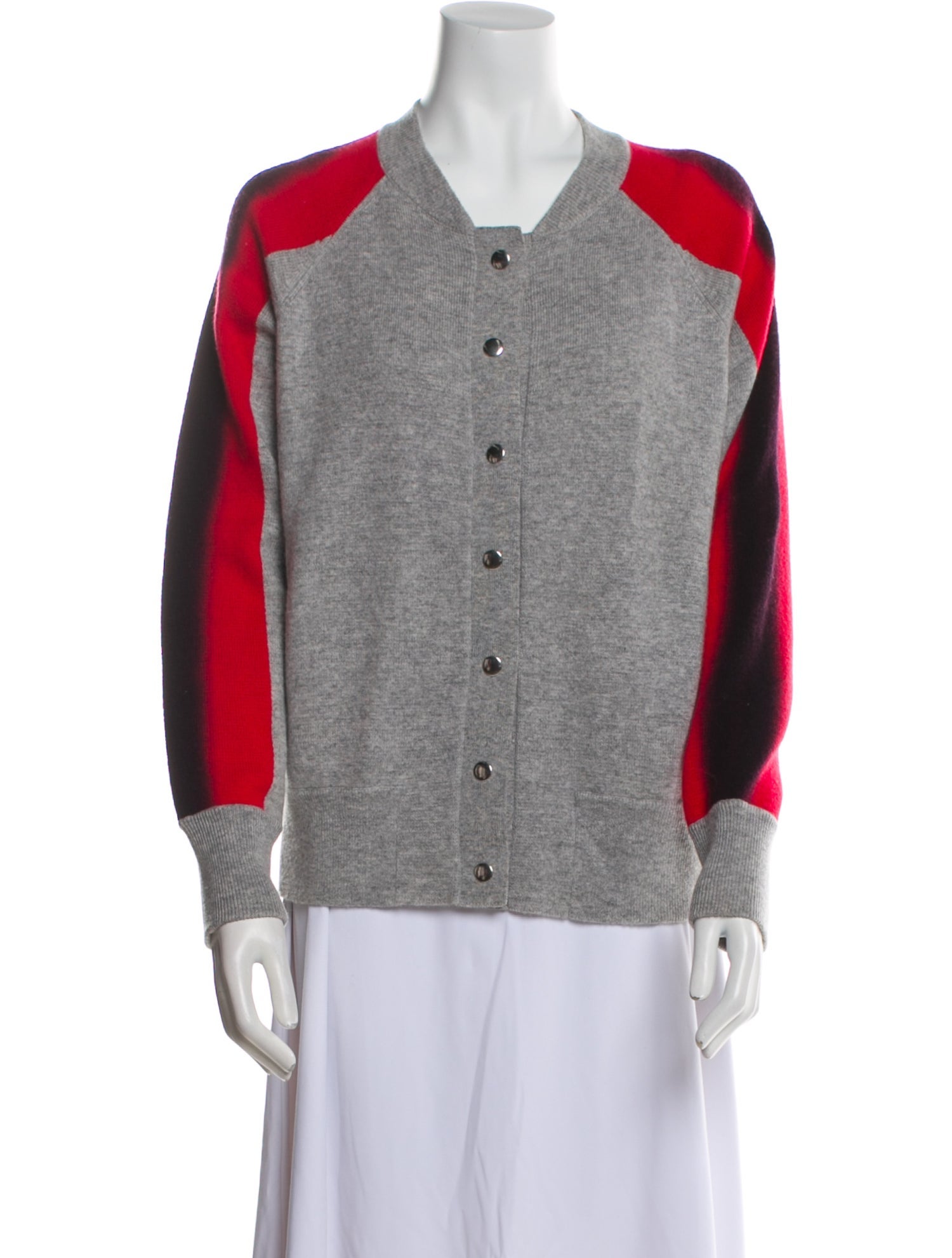 Zoë Jordan Wool Colorblock Pattern Sweater