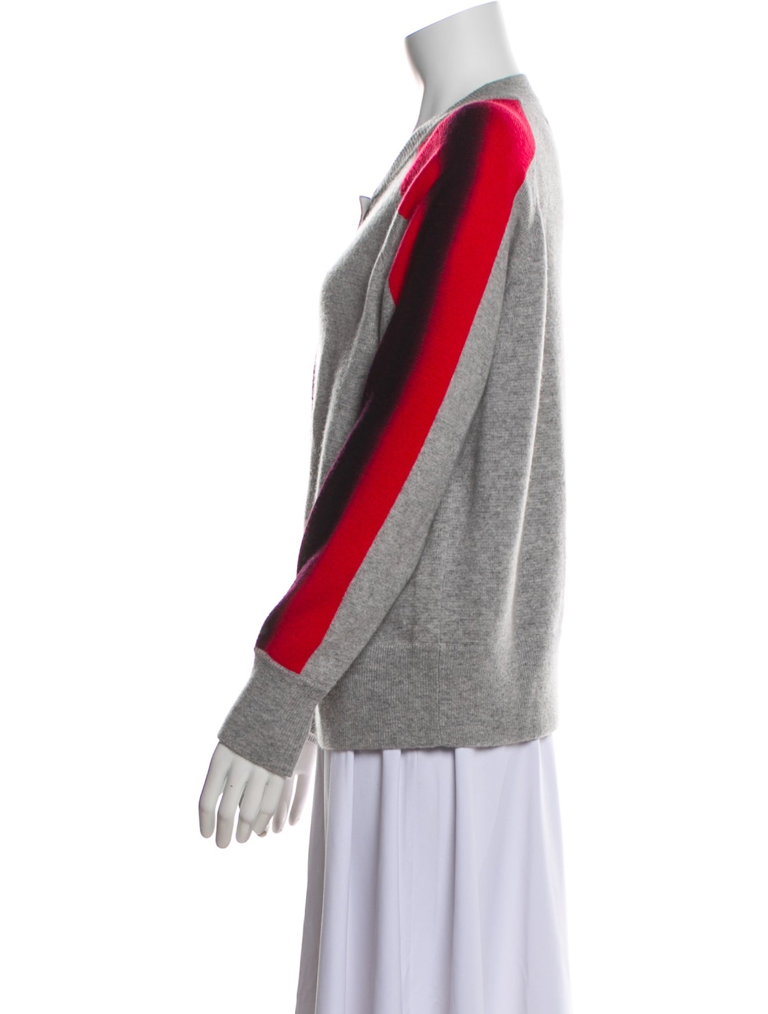 Zoë Jordan Wool Colorblock Pattern Sweater