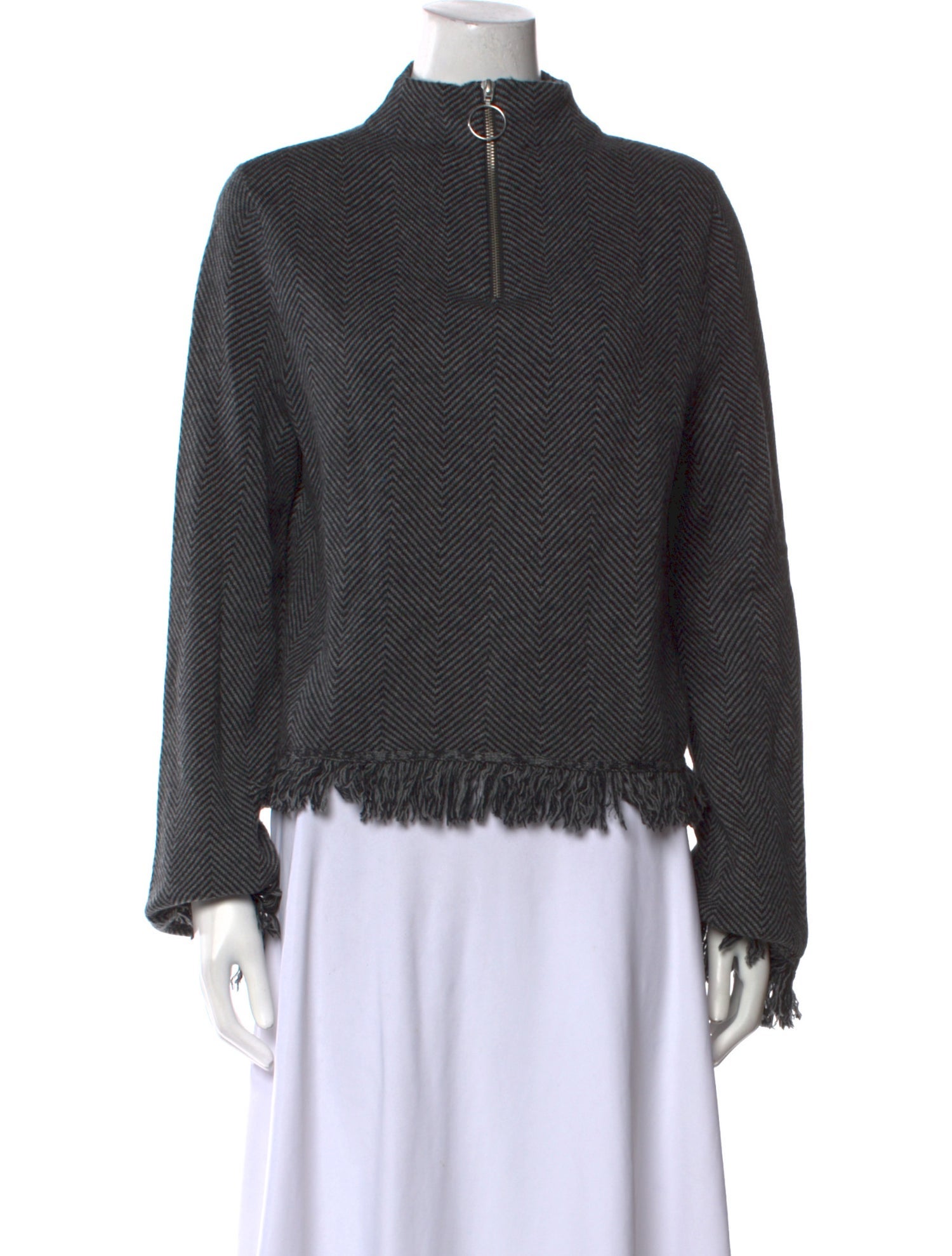 Zoë Jordan Wool Mock Neck Sweater