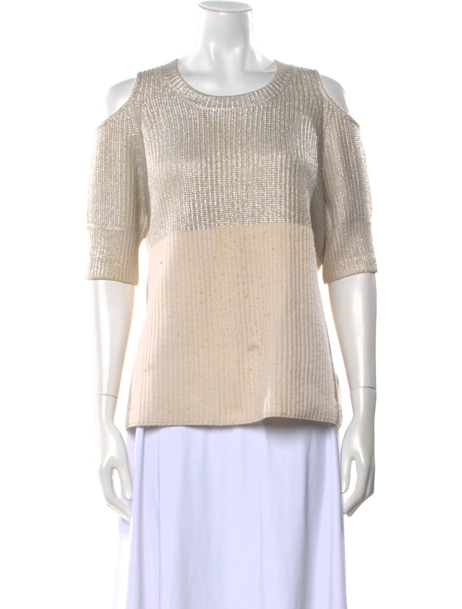 Zoë Jordan Wool Colorblock Pattern Sweater