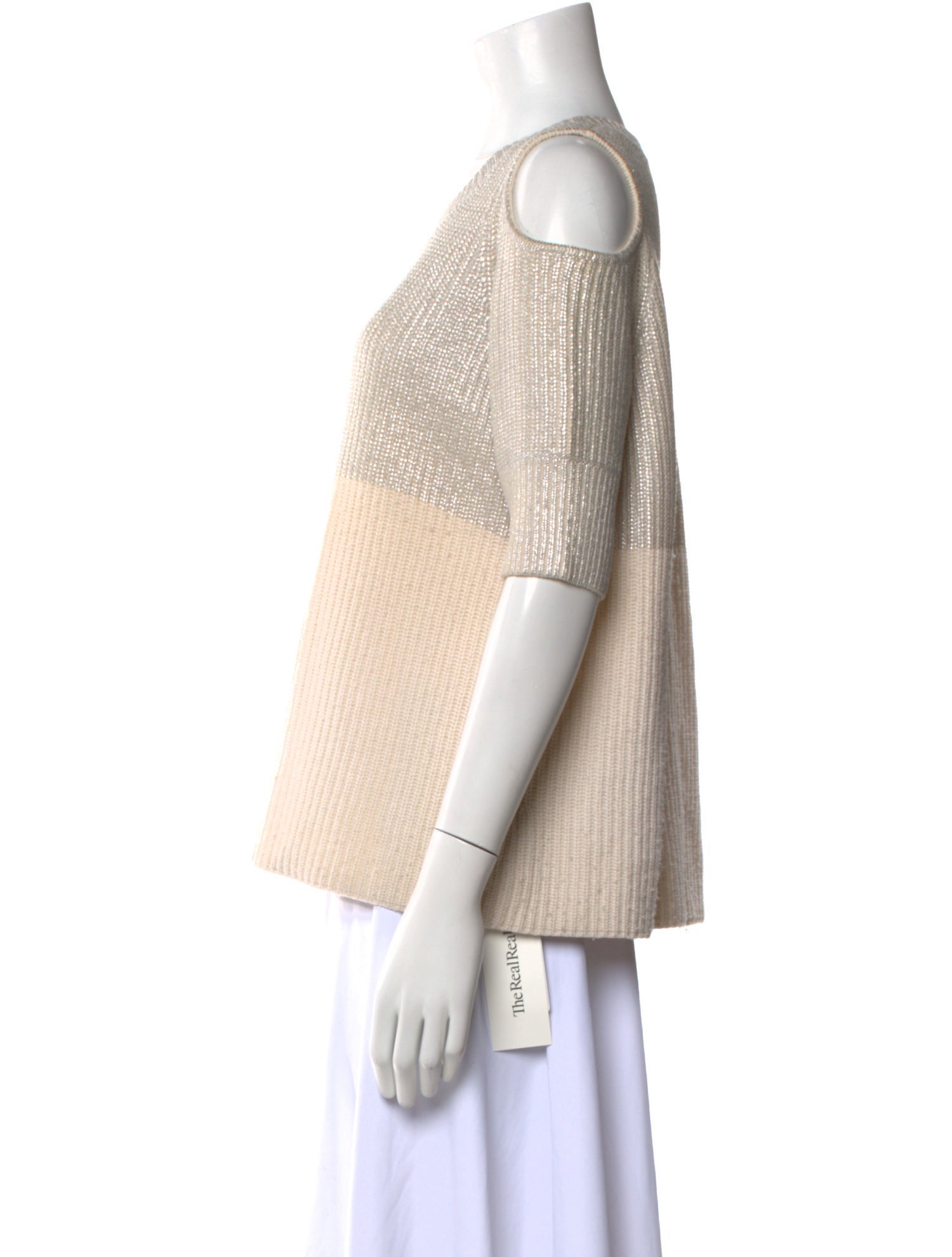 Zoë Jordan Wool Colorblock Pattern Sweater