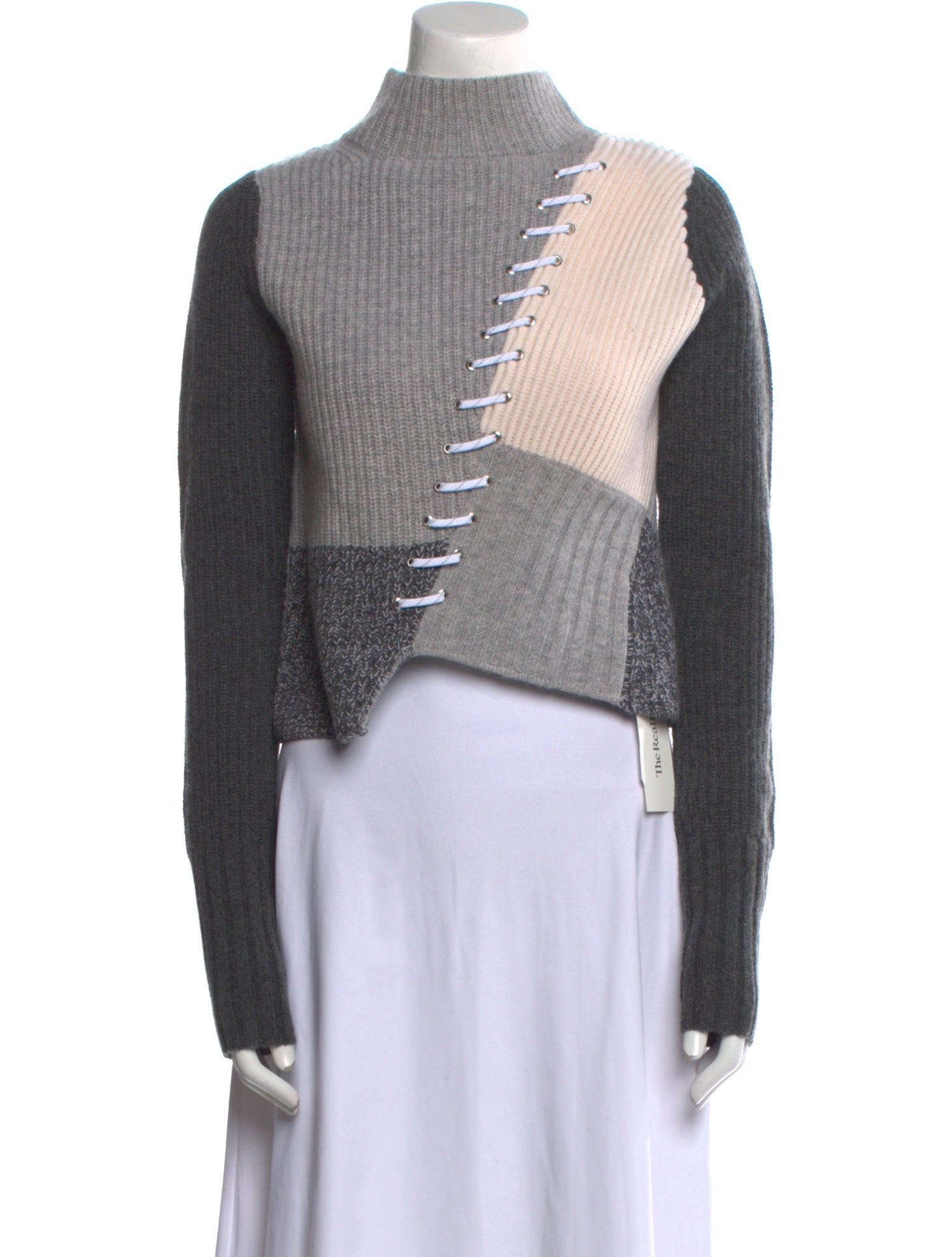 Zoë Jordan Wool Colorblock Pattern Sweater w/ Tags