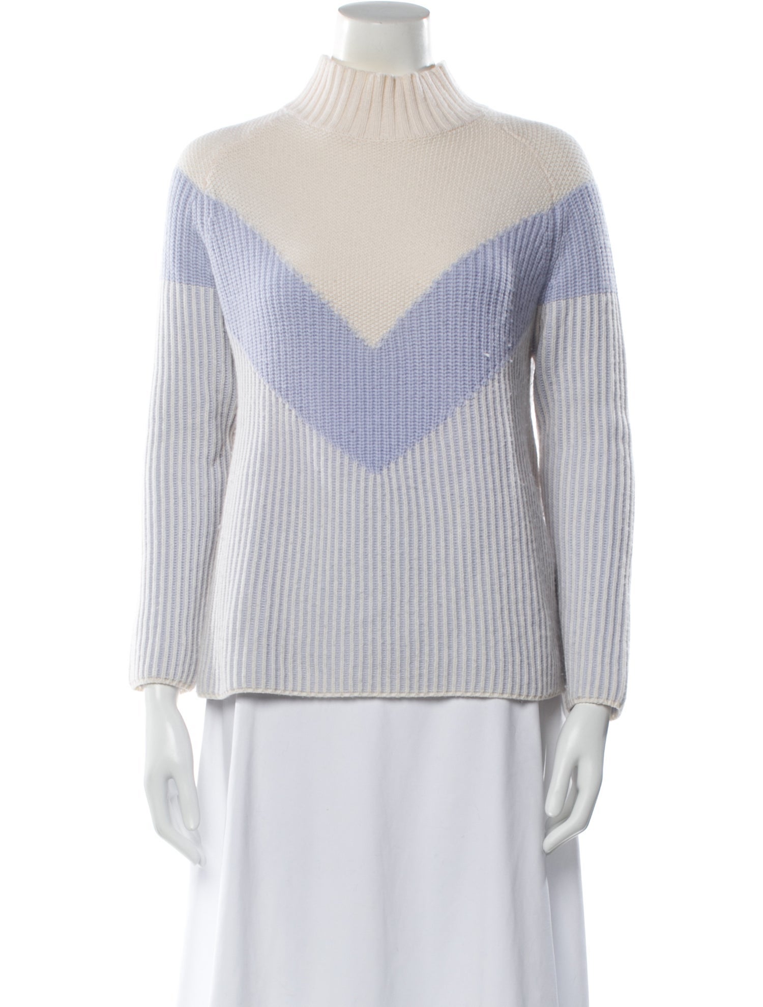 Zoë Jordan Wool Colorblock Pattern Sweater