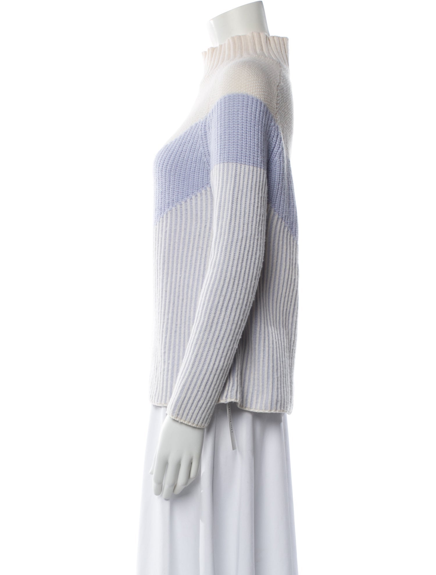 Zoë Jordan Wool Colorblock Pattern Sweater