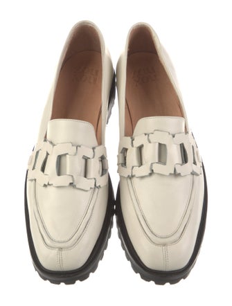 Zou Xou Leather Leather Trim Embellishment Loafers