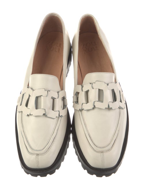 Zou Xou Leather Leather Trim Embellishment Loafers