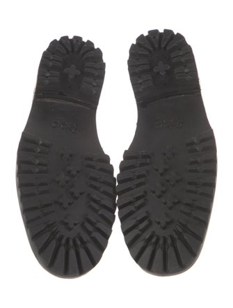 Zou Xou Leather Leather Trim Embellishment Loafers