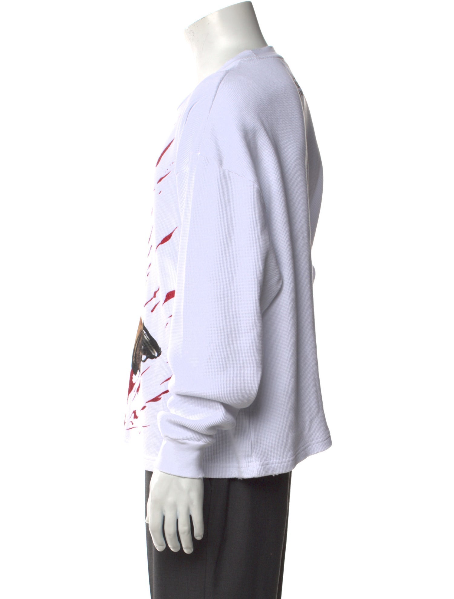 Warren Lotas Graphic Print Crew Neck Henley