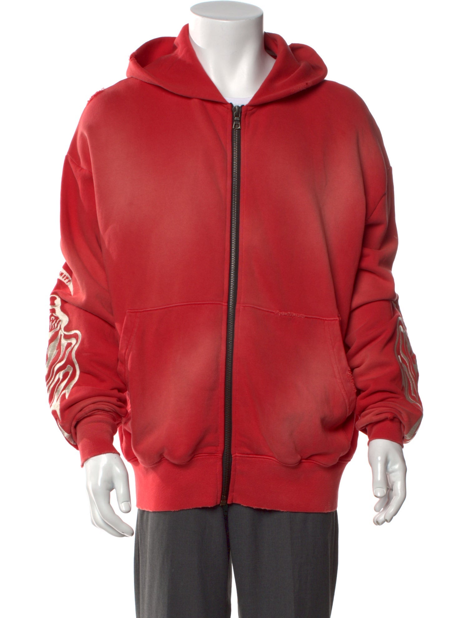 Warren Lotas V-Neck Long Sleeve Hoodie