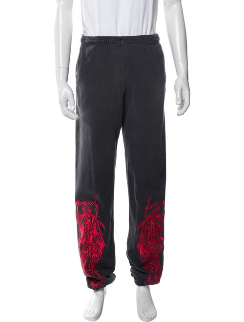 Warren Lotas Embroidered Accent Lounge Bottoms