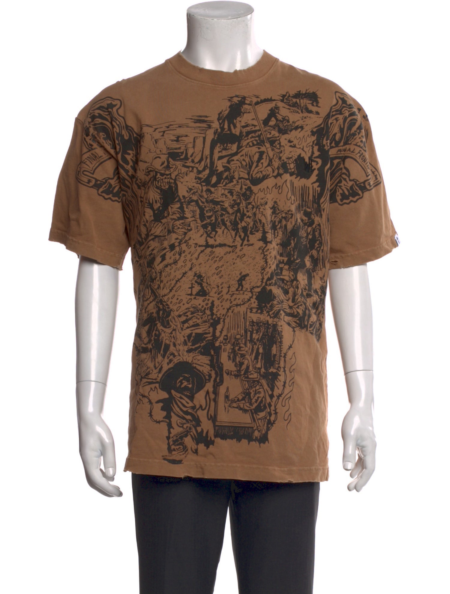 Warren Lotas Printed Crew Neck T-Shirt