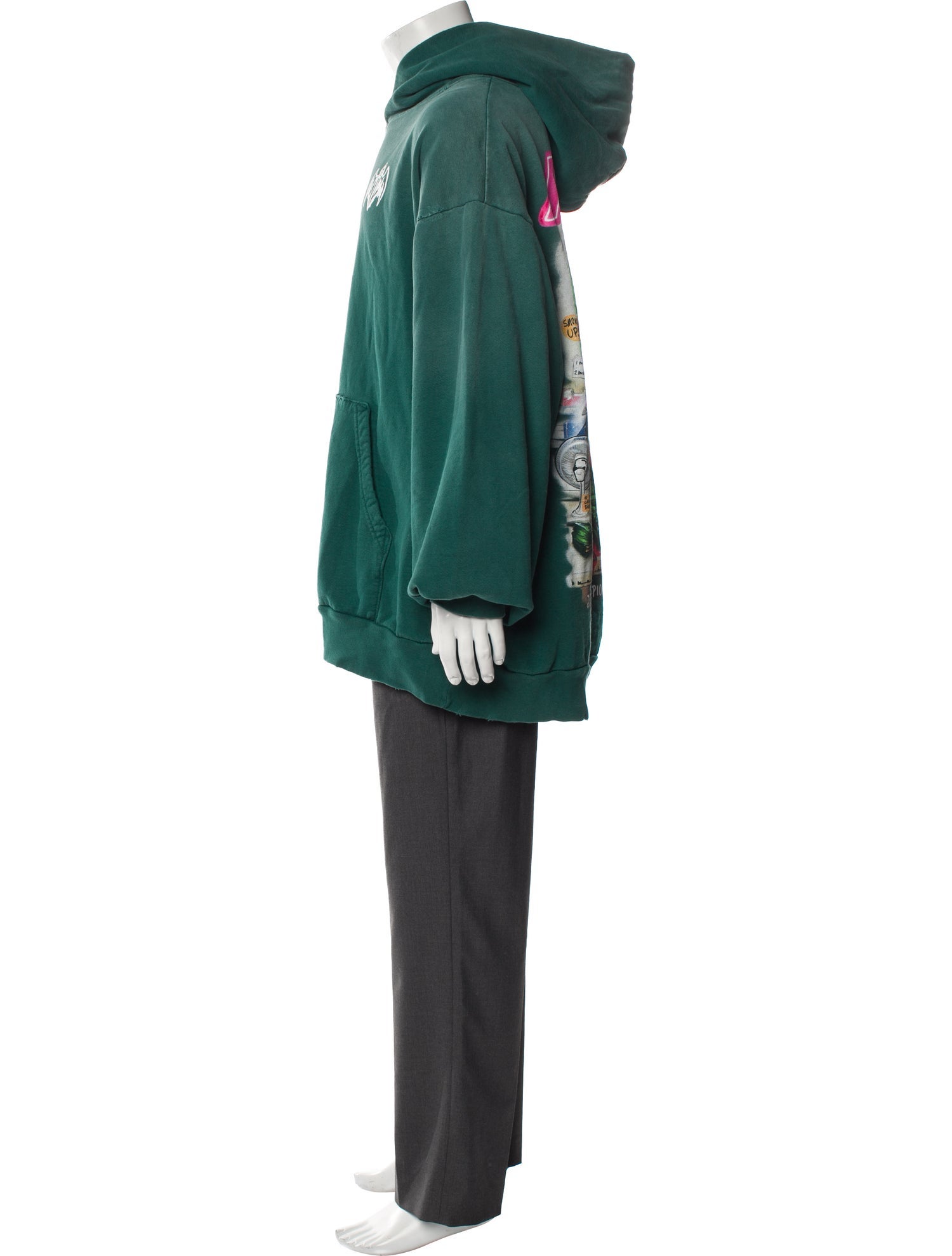 Warren Lotas Graphic Print Crew Neck Hoodie