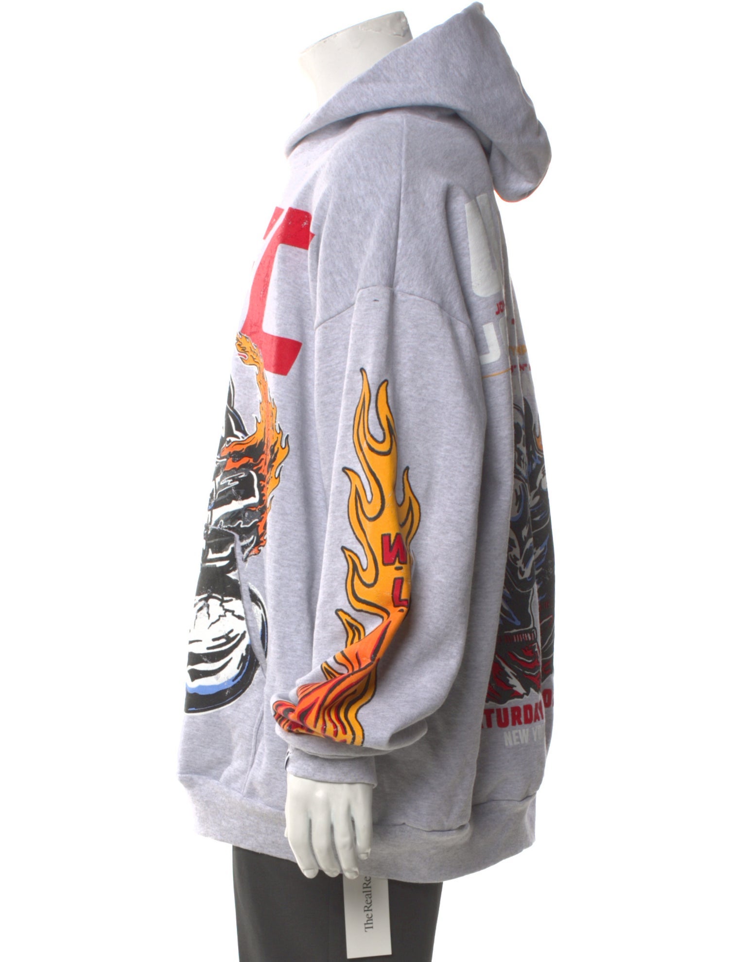 Warren Lotas Graphic Print Crew Neck Hoodie w/ Tags