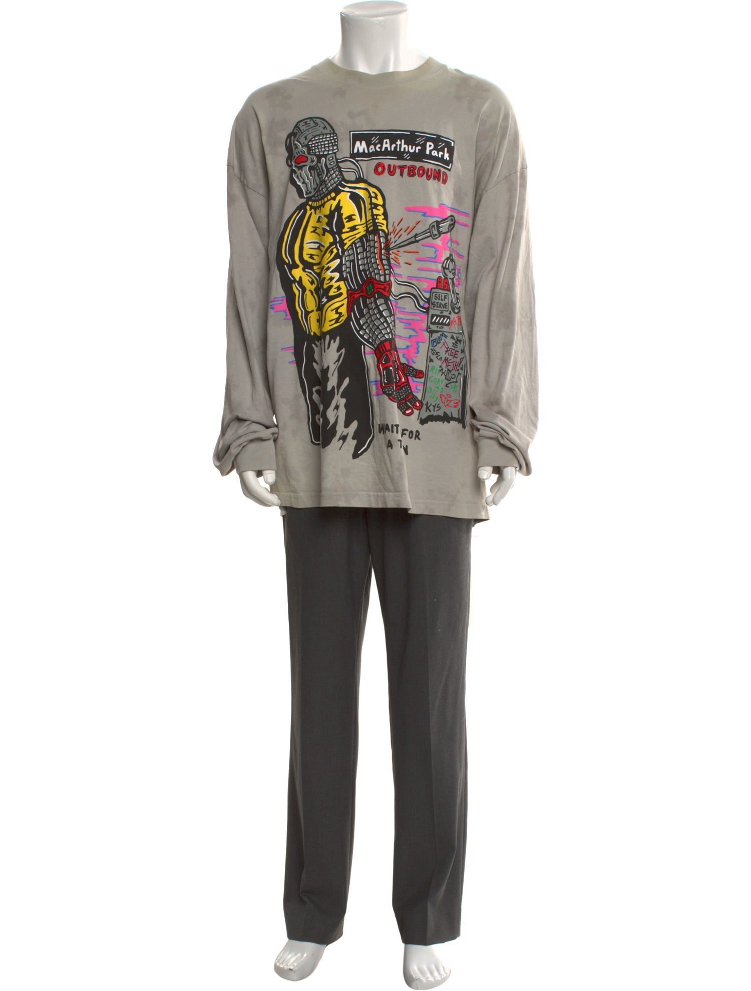 Warren Lotas Printed Crew Neck T-Shirt