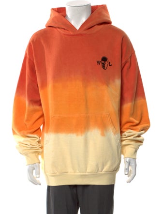 Warren Lotas Tie-Dye Print Crew Neck Hoodie
