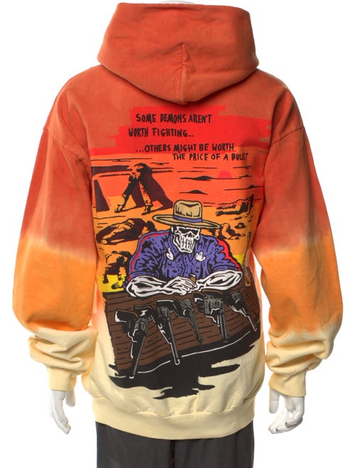 Warren Lotas Tie-Dye Print Crew Neck Hoodie