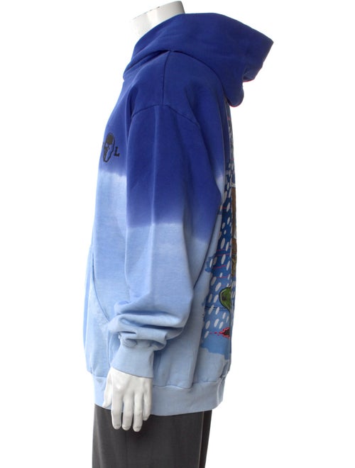 Warren Lotas Tie-Dye Print Crew Neck Hoodie