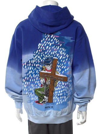 Warren Lotas Tie-Dye Print Crew Neck Hoodie
