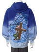Warren Lotas Tie-Dye Print Crew Neck Hoodie