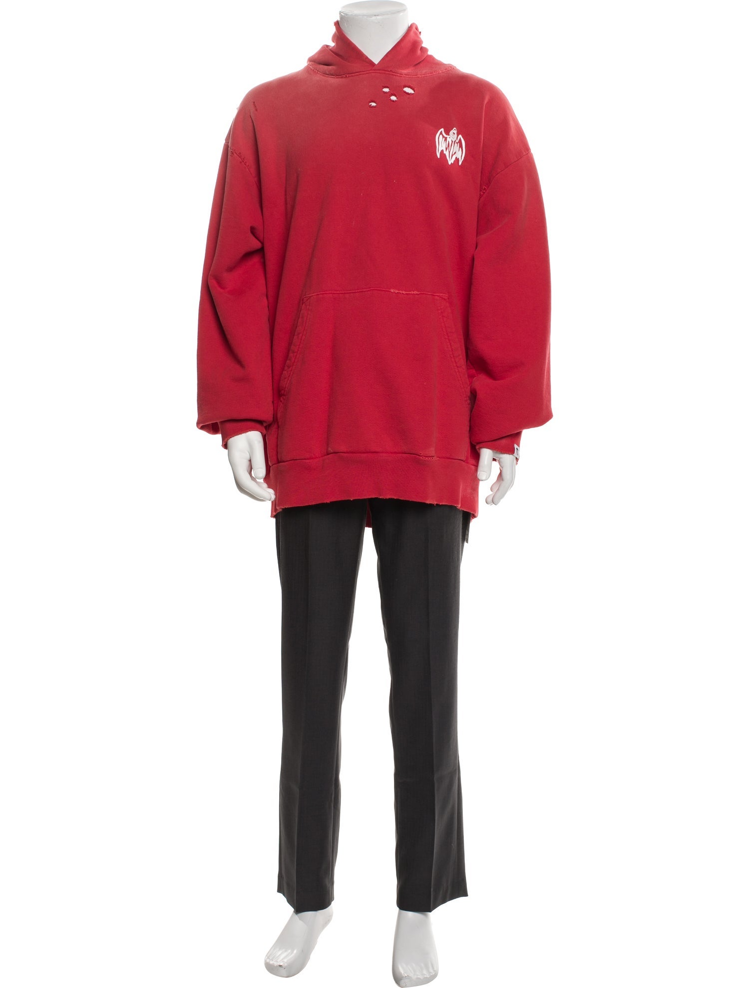 Warren Lotas Graphic Print Mock Neck Hoodie