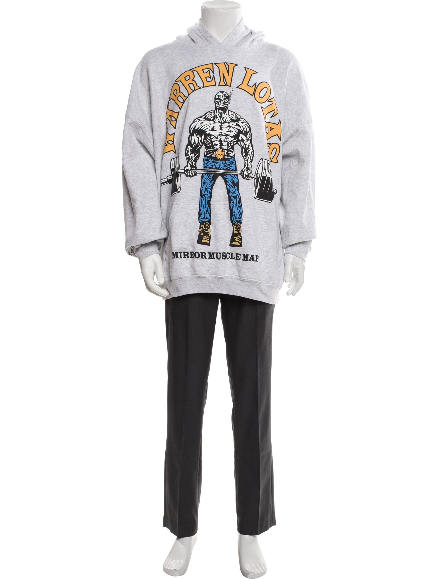 Warren Lotas Mirror Muscle Mafia Graphic Print Hoodie