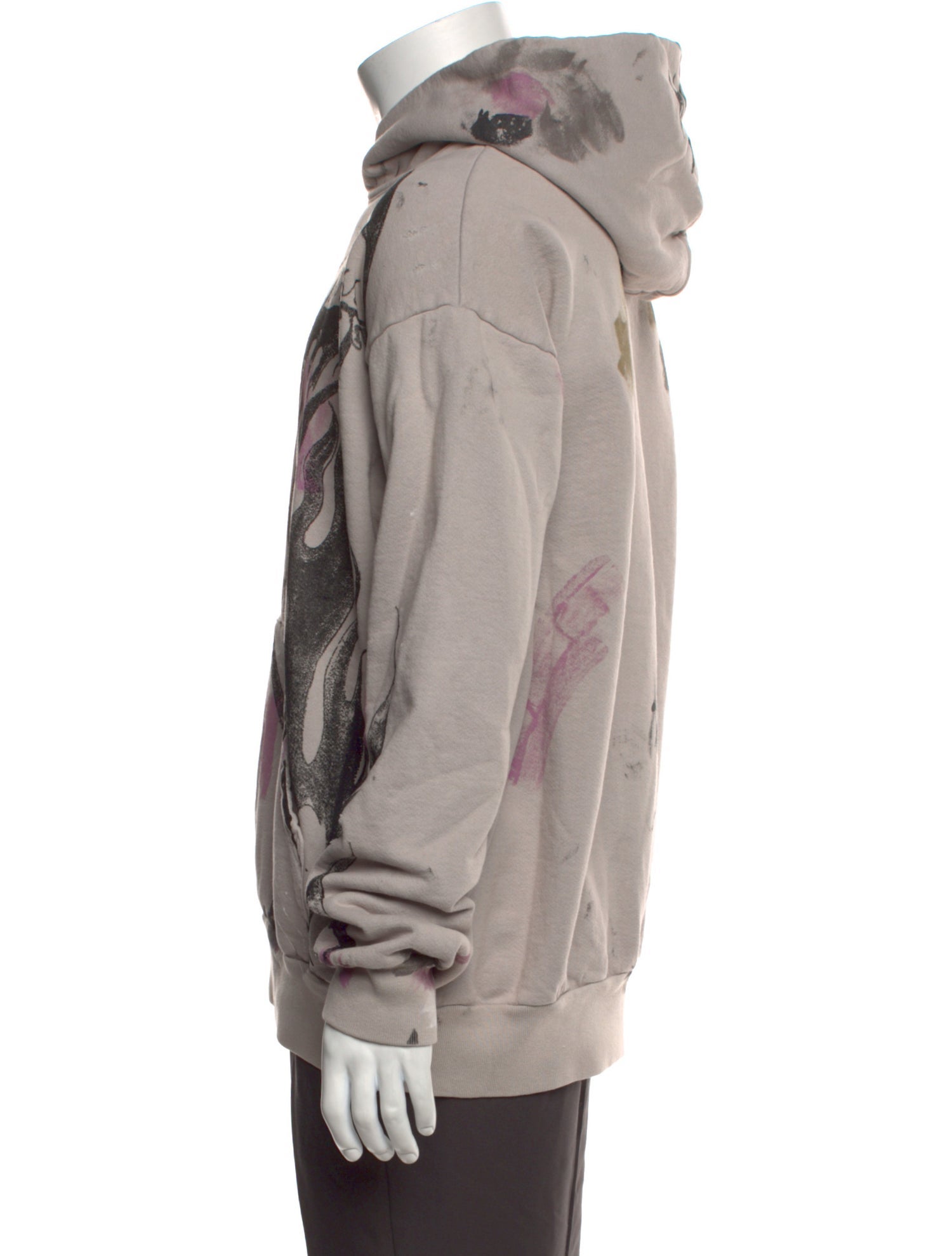 Warren Lotas Printed V-Neck Hoodie w/ Tags