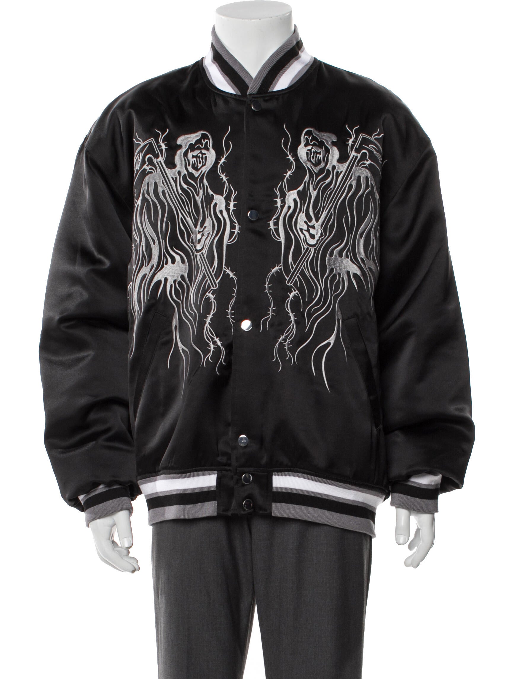 Warren Lotas Graphic Print Bomber Jacket w/ Tags