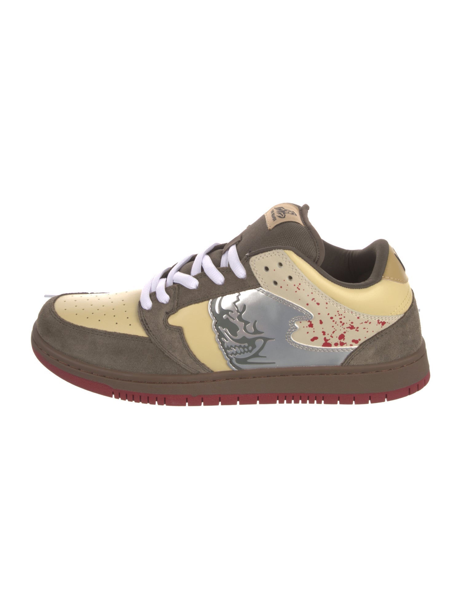 Warren Lotas Suede Printed Athletic Sneakers